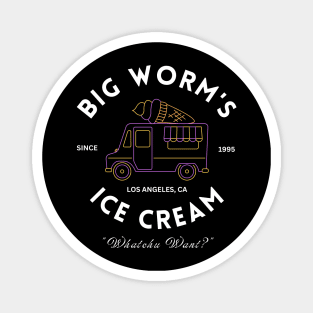 Big Worm's Ice Cream Magnet